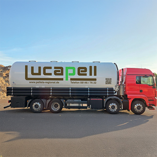 Lucapell liefert regional Holzpellets per LKW direkt zu Ihnen nach Hause in Fürstenfeldbruck und Umgebung